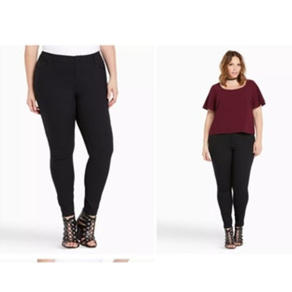 New NWT Torrid Jetsetter Skinny Office Classic Black Pants Size 30
